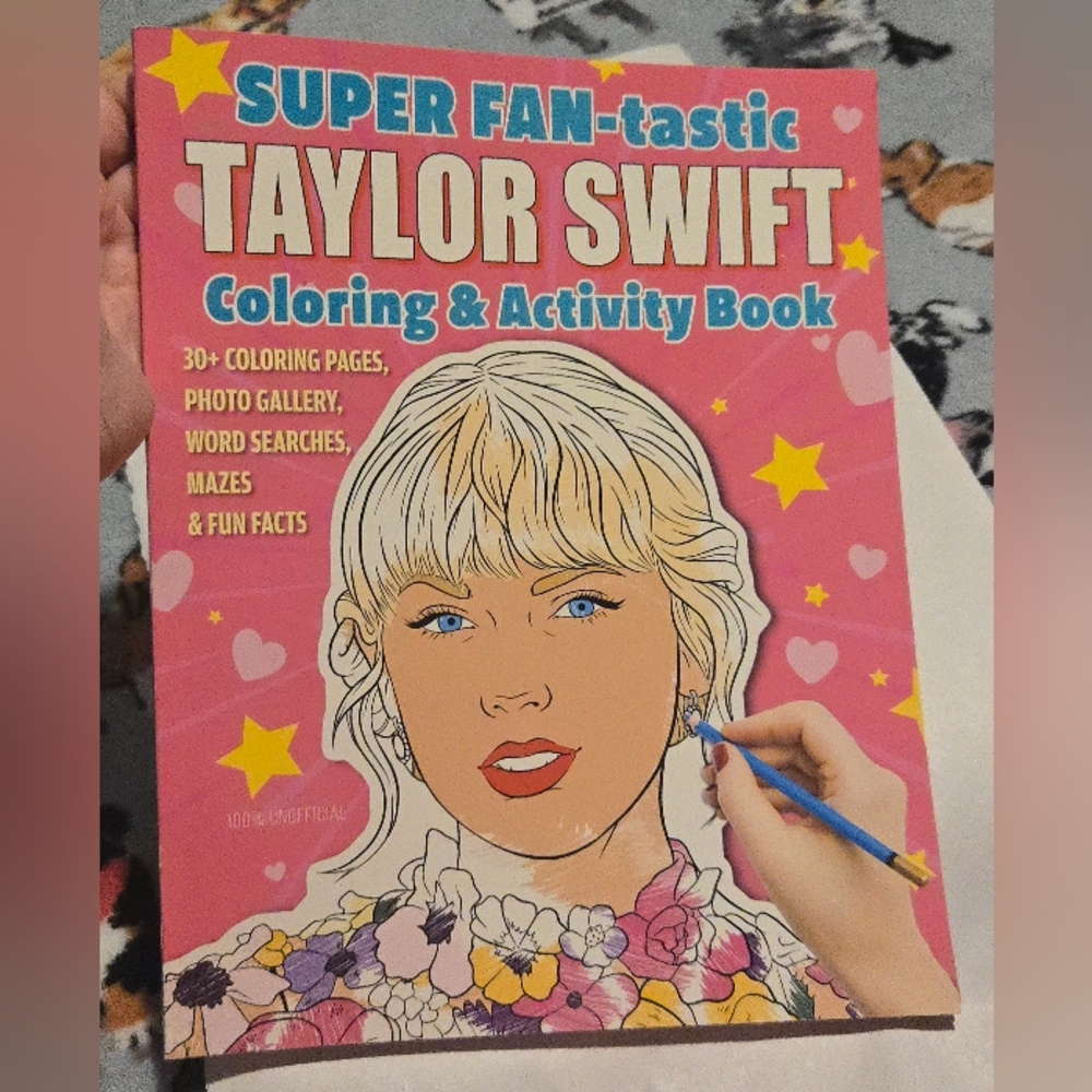 Taylor Swift Pink & Yellow Super Fan-tastic Coloring & Activity Book